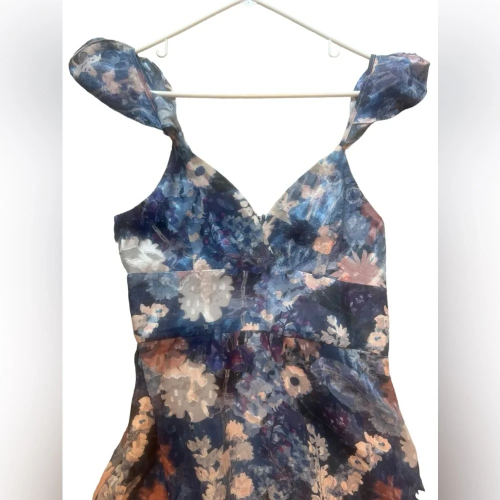 NWT HUTCH Anthropologie Ruffled Midi Dress - Picture 5 of 12